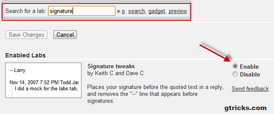 Remove Gmail signature dash
