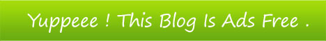 Yuppee! this blog is ad free